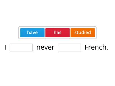 Present perfect -formation & past participle