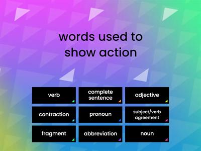 Parts of speech and more- 2nd grade