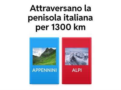 alpi e appennini