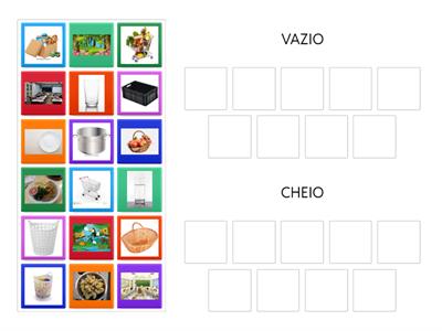  Conceito de CHEIO E VAZIO - Escola Proensino.