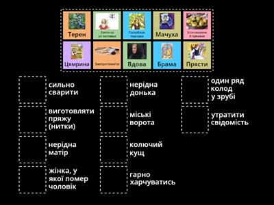 "Пані Метелиця"_словникова робота