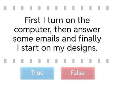 Sequence Words - True or False?