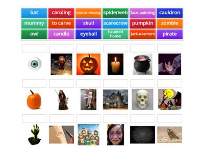 Halloween vocabulary