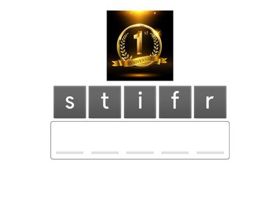 Ordinal numbers 1-20