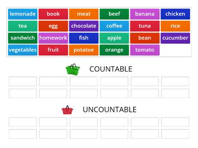 COUNTABLE / UNCOUNTABLE