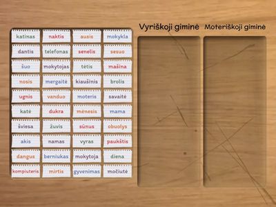 Daiktavardžių giminė