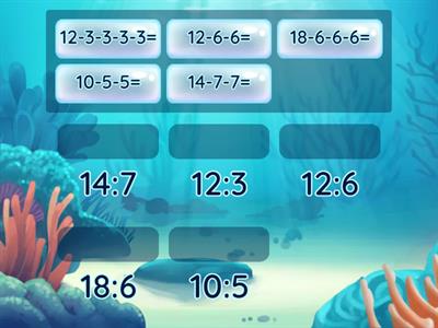 Заміни віднімання діленням