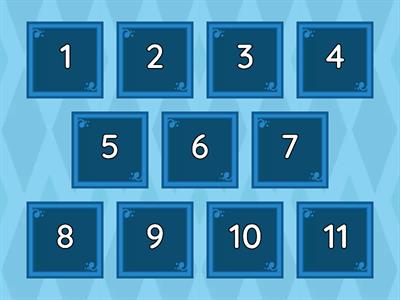 Open box numbers 1-10