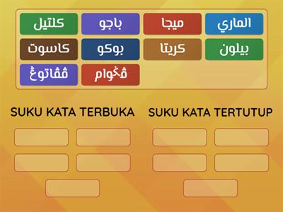 JAWI TAHUN 2 : SUKU KATA TERBUKA DAN TERTUTUP