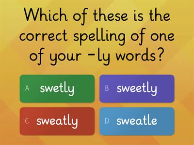 Suffix -ly Quiz