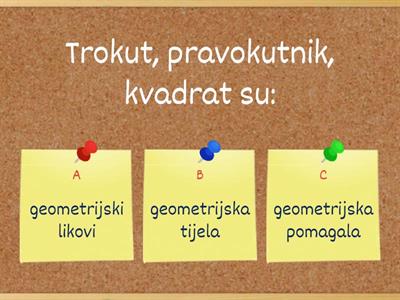 Trokut, pravokutnik, kvadrat, opseg 4.r.