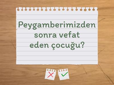 6.1. Peygamberimizin Hayatı