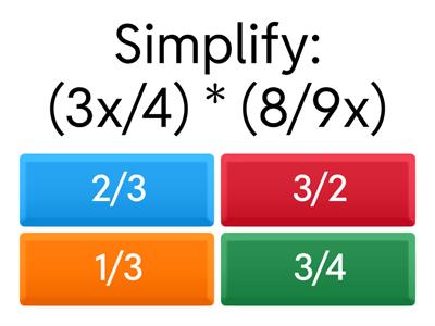 Year 8 Maths: Algebraic Fractions Quiz
