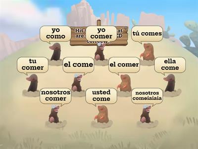 Whack a Mole! COMER (PRESENT TENSE)