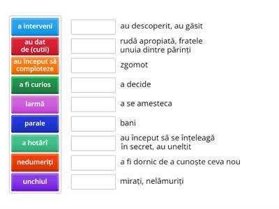 Cheile-după Tudor Arghezi (vocabular)