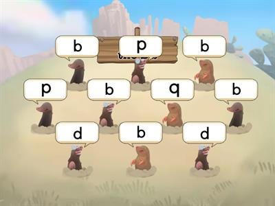 Letter Hit the B: reversal b/d/p/q 