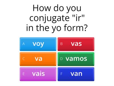 Ir + Conjugations