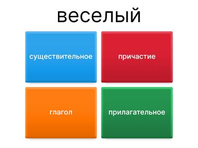 ЧАСТИ РЕЧИ. 8 класс