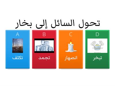 تغير المادة علوم الصف 3