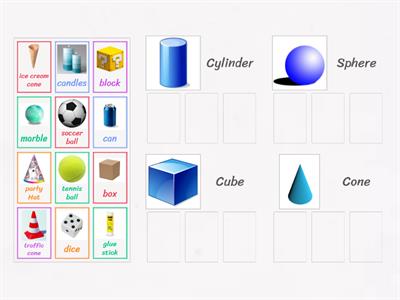 3D Shapes sorting