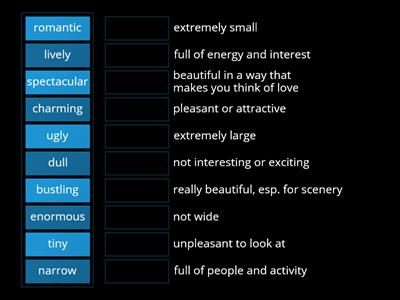 Describing Places - Adjectives E3