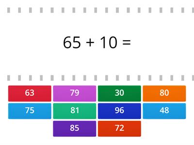  TWO DIGITS AND TENS ADDING WARM-UP