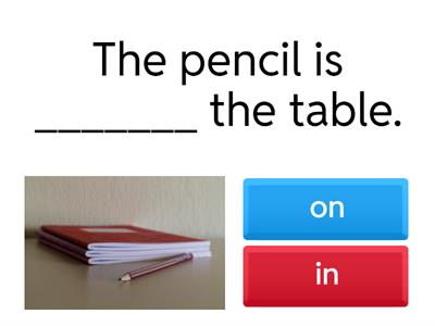 Prepositions of Location - In, On