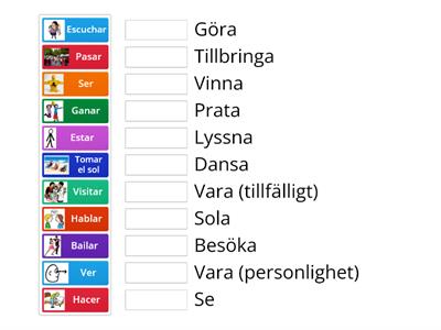 Spanska verb, wordwall