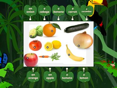 Fruits and vegetables