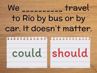 A2.U9 | Could or Should