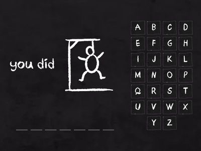 AHORCADO - PRETERIT TENSE HOLIBOBS