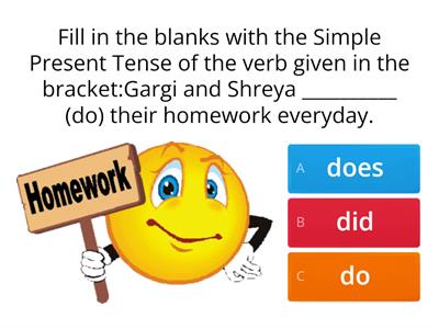 TENSES QUIZ