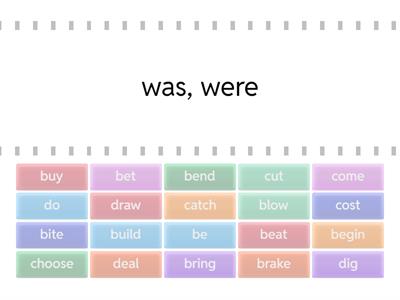 irregular verbs part 1 