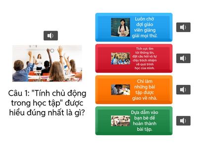 tính chủ động cho các bạn học sinh THPT