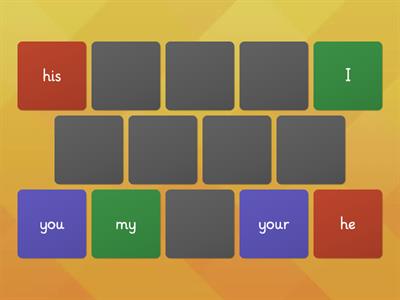 Possessive Adjectives - Memory Game