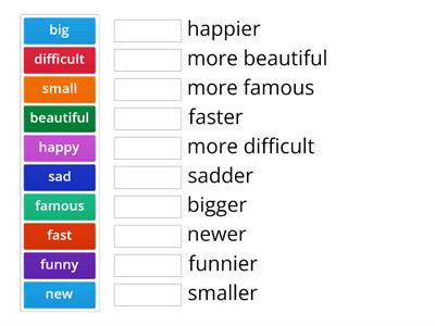 Comparatives game