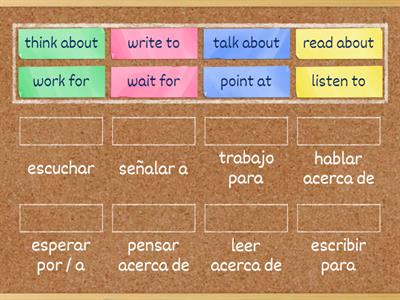Verbs + prepositions