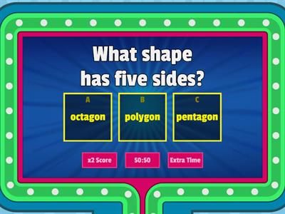 Two-Dimensional Shapes Game Show