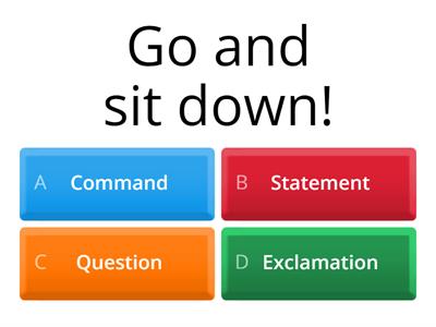 4 Types of sentences!