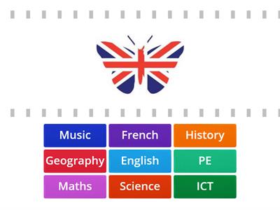 EO1 Unit 3 p 36 School Subjects match