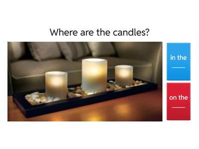 Spatial Concepts: in vs. on