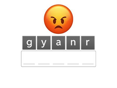 angry/sad/scared/happy