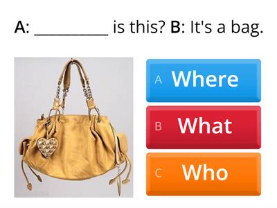 Question words quiz!