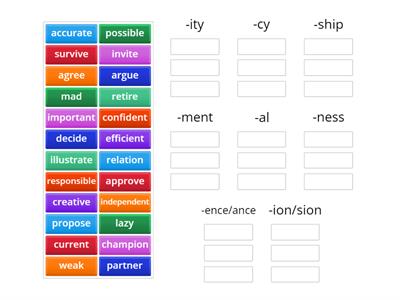 13Word Formation Suffixes