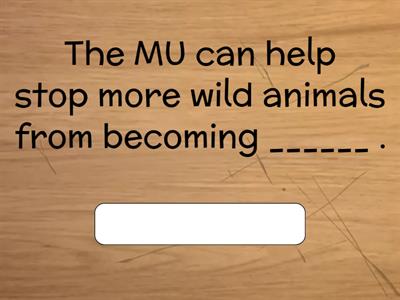 tool | habitat | rescued | handle | conservation | release | sponsors | endangered | poachers | demand | ground