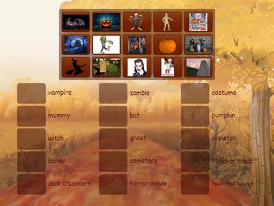 ESL: Halloween Vocab.