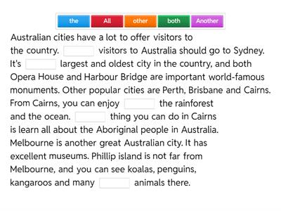 Determiners (all, both, other, another). Prepare 7, unit 11