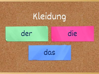 Spektrum Deutsch A1. K. 8 #  Die Kleidung 1