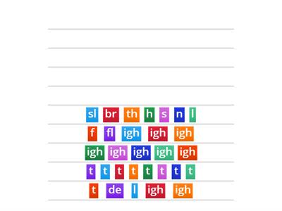 Appling: -igh (Make a Word)