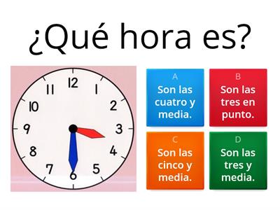 ¿Qué hora es?